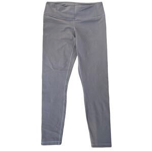 Prana Grey Athletic Stretch Yoga Cropped Leggings Women's Size Large
